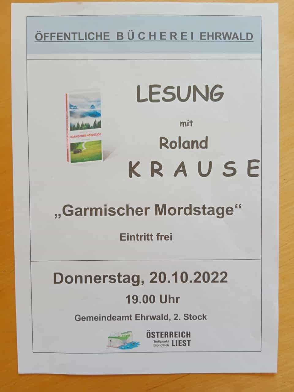 Lesung Roland Krause